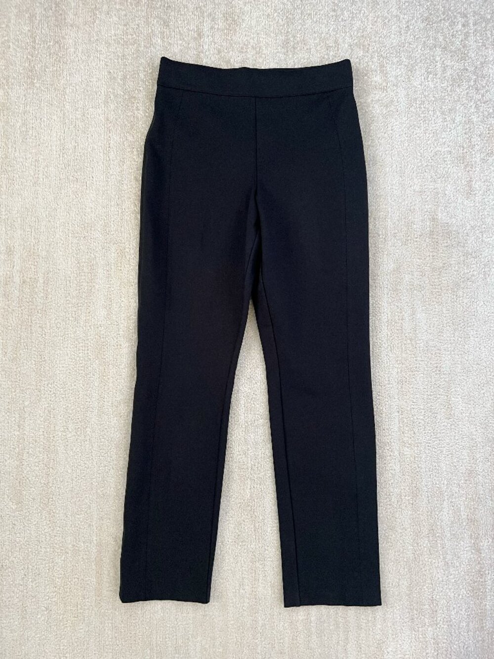 Spanx PerfectFit Ponte Slim Straight Leg Dress Pants Black M 20254R